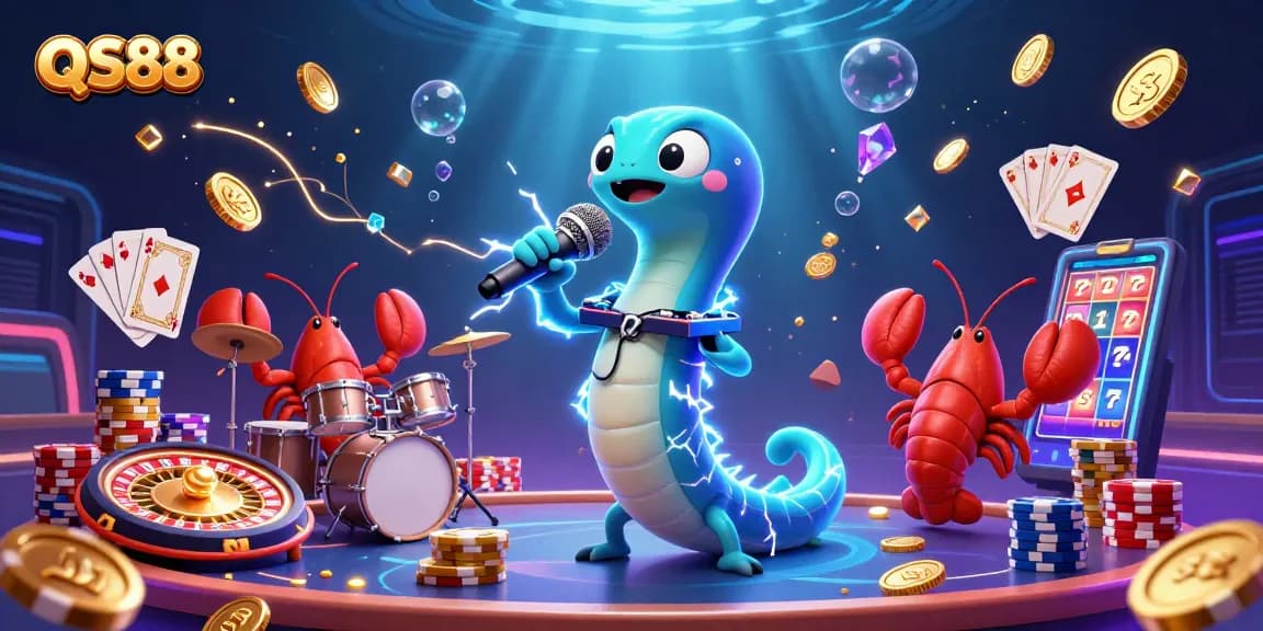 Engage in QS88's thrilling casino experience with a vibrant underwater scene filled with excitement.