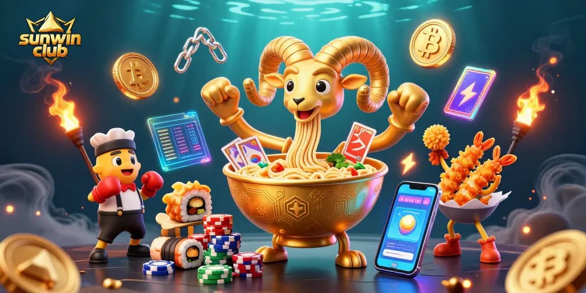 Engage in epic gaming at sunwin club with vibrant characters and thrilling casino elements.