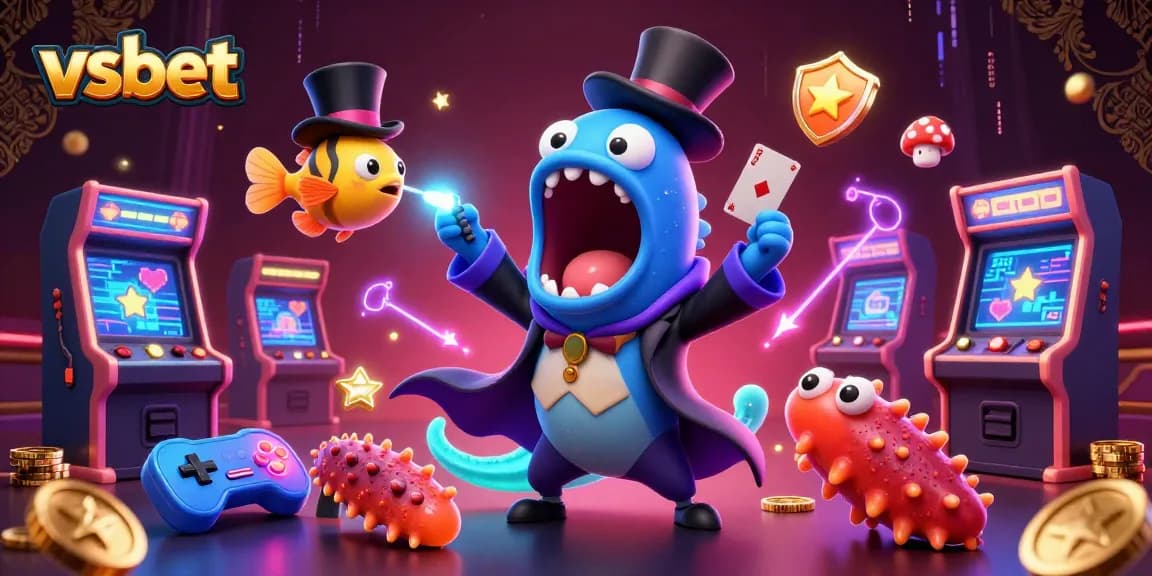 Experience high-stakes gaming with vsbet's captivating magical encounter in a dynamic casino scene.