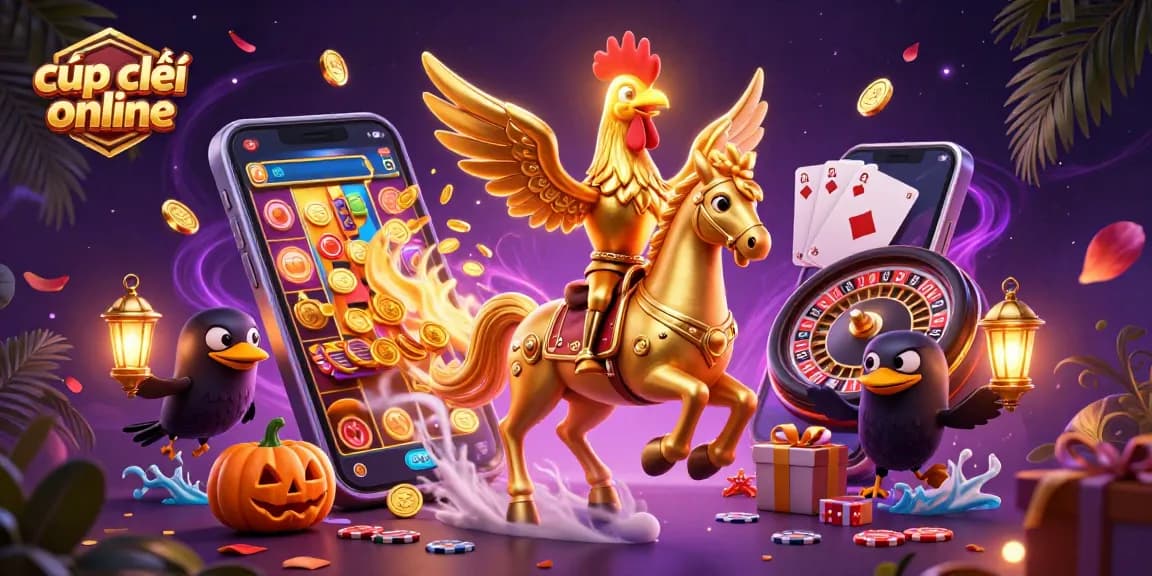 Play exciting games at cúp thế giới online with a vibrant casino scene featuring fantastic characters and slot elements.