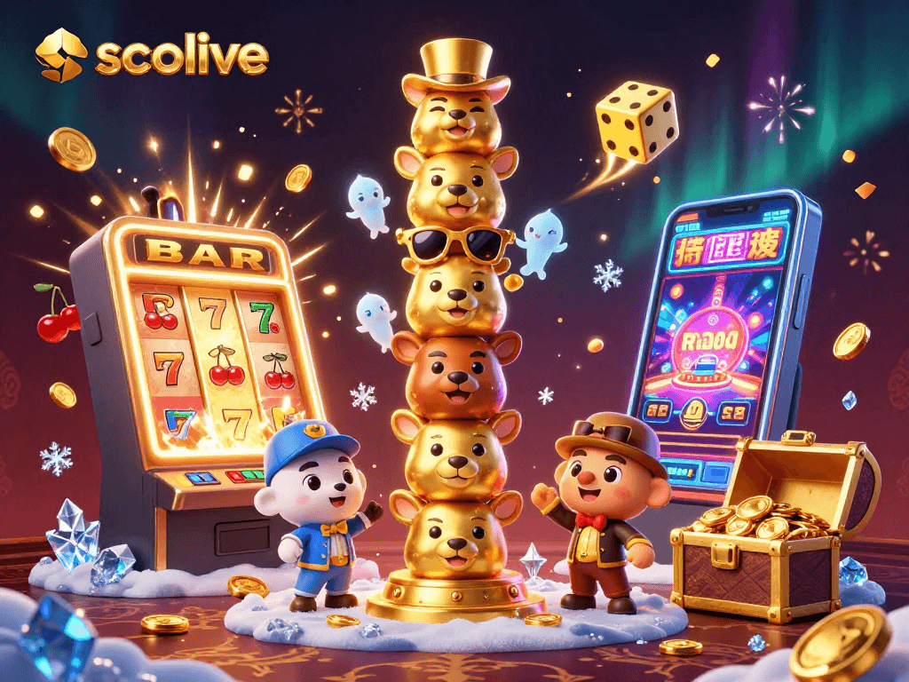 Socolive provides an exciting casino experience with vibrant visuals showcasing dynamic gaming elements.