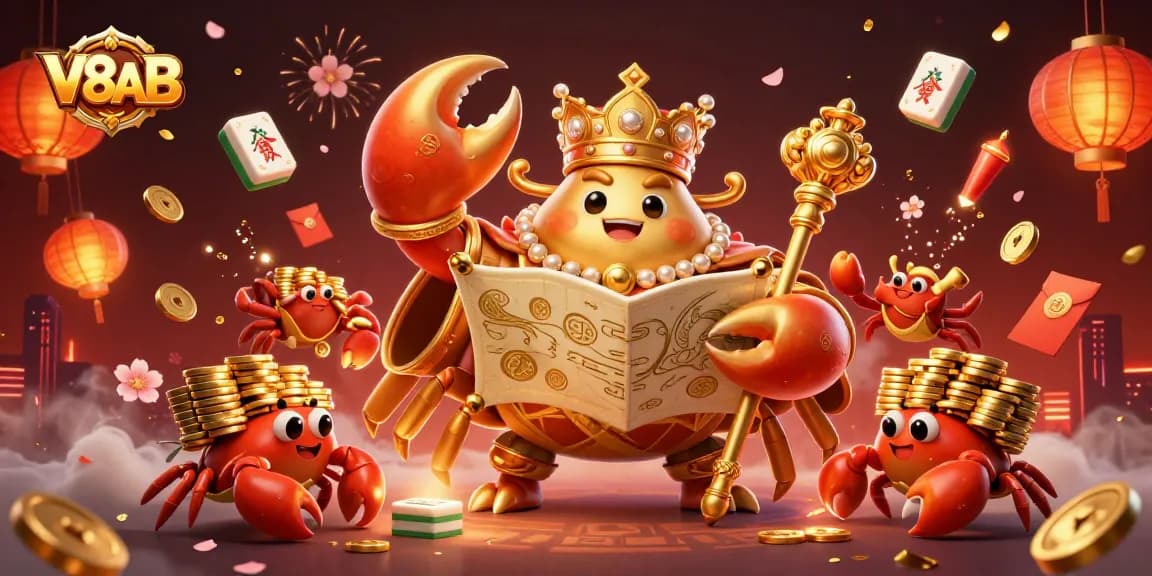 V8AB offers players a thrilling experience with vibrant casino elements in a stunning 3D illustration.
