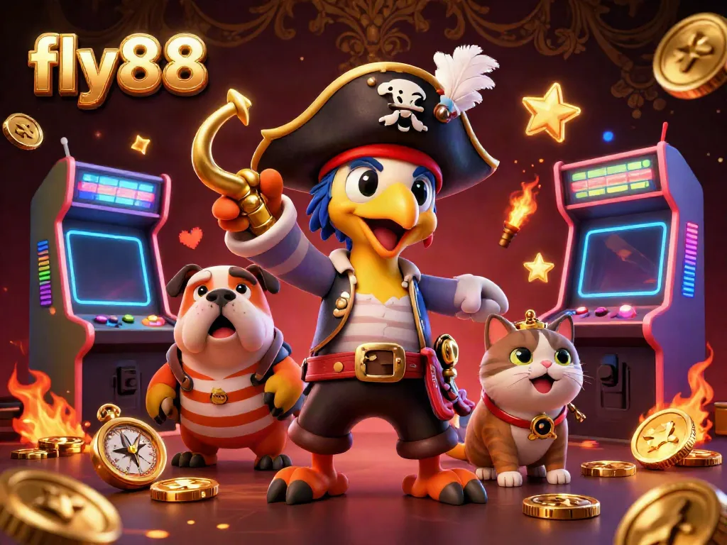 Engage with fly88's innovative casino games in this vibrant interactive scene full of action.