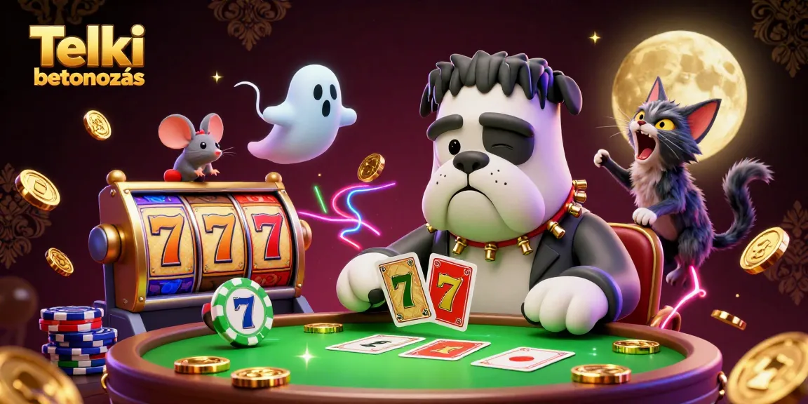 Experience Telki betonozás excitement with colorful characters and vibrant casino imagery, emphasizing thrilling action.