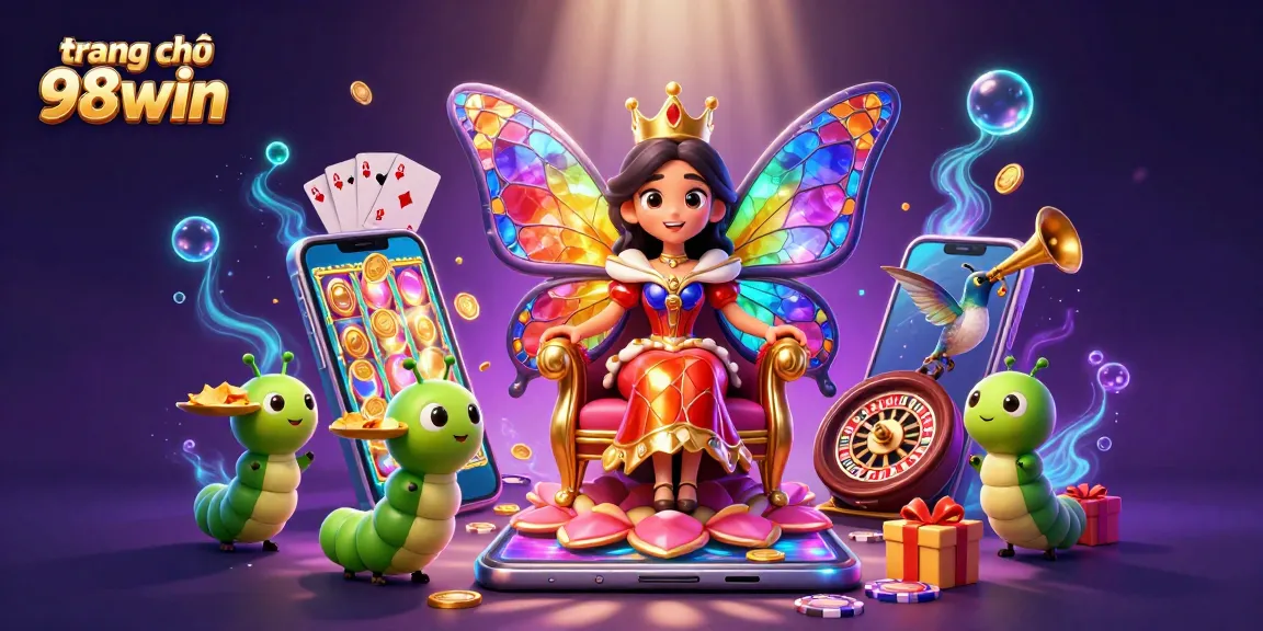 Experience rich gaming at trang chủ 98win with vibrant slots, chips, and immersive characters.