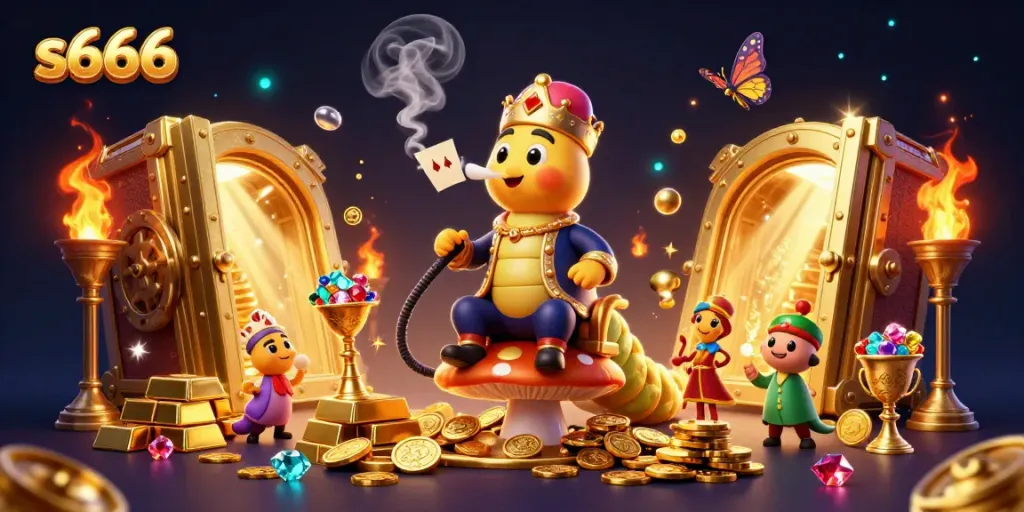 Engage in exhilarating gaming experiences at s666 with a vibrant, 3D casino environment.