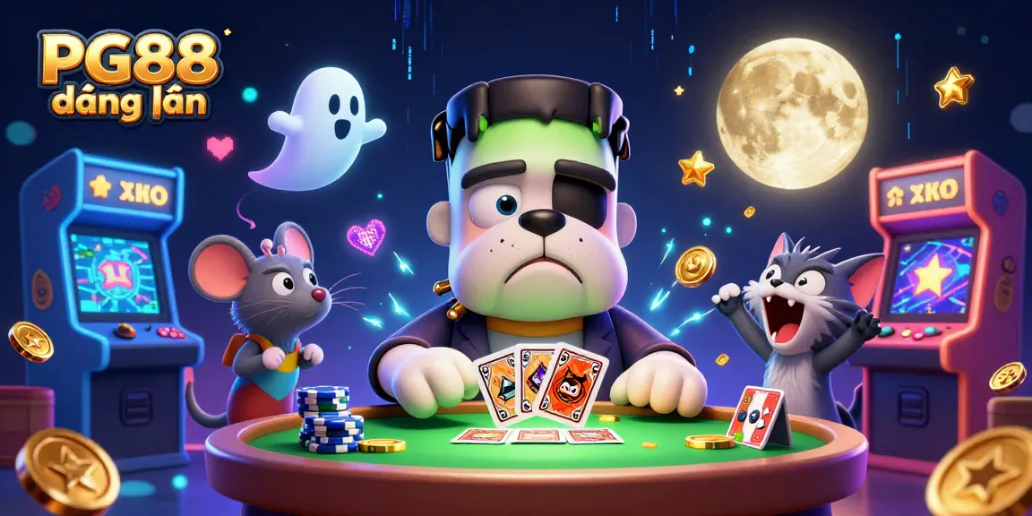 Engage with PG88 đăng nhập while enjoying a thrilling 3D casino scene featuring vibrant characters and dynamic gambling elements.