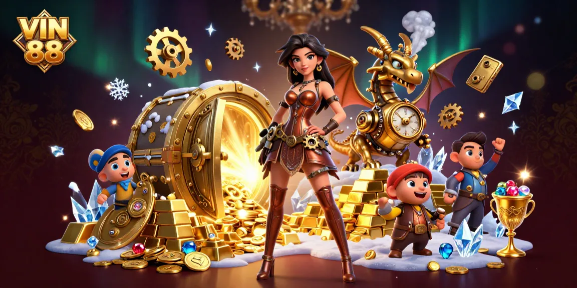 Engage with thrilling games at VIN 88 Casino featuring fantastic rewards and vibrant illustrations.