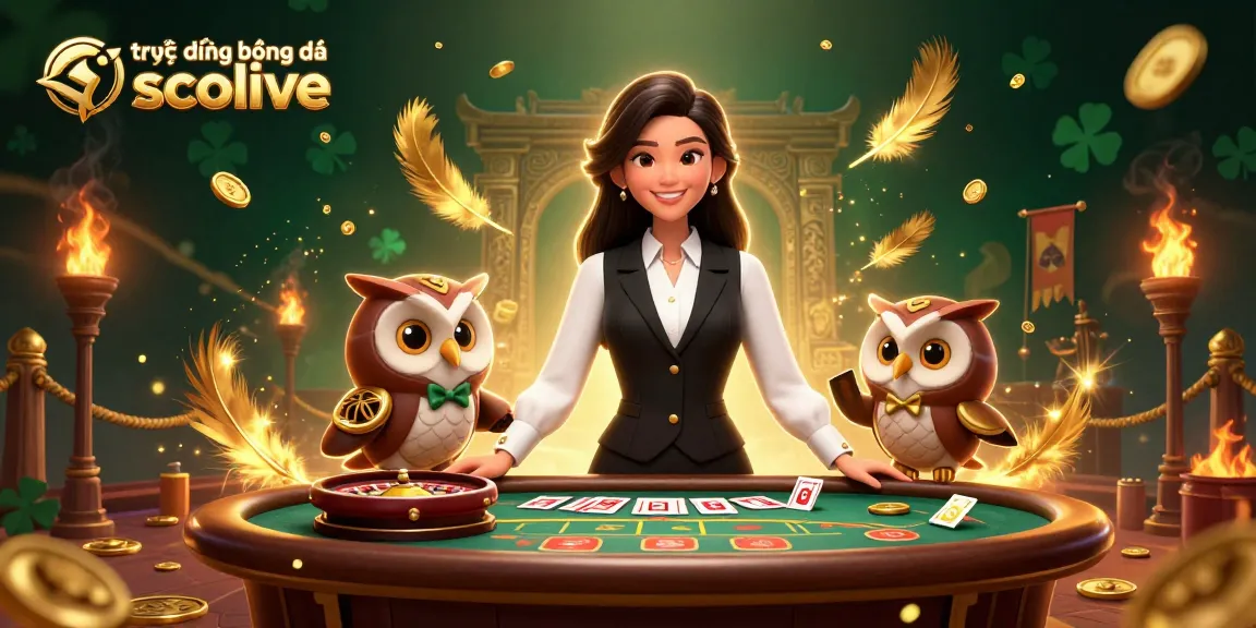 Experience direct football action with trực tiếp bóng đá socolive in a vibrant 3D casino setting.