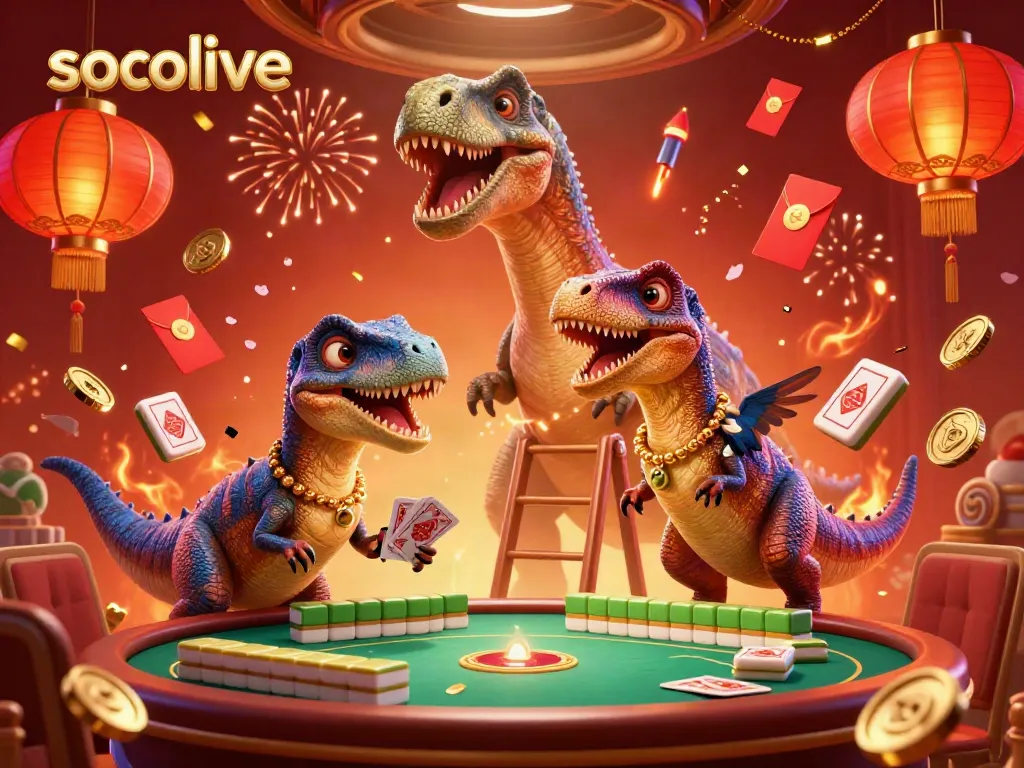 Socolive offers immersive online gambling with a unique brontosaurus-themed casino experience.