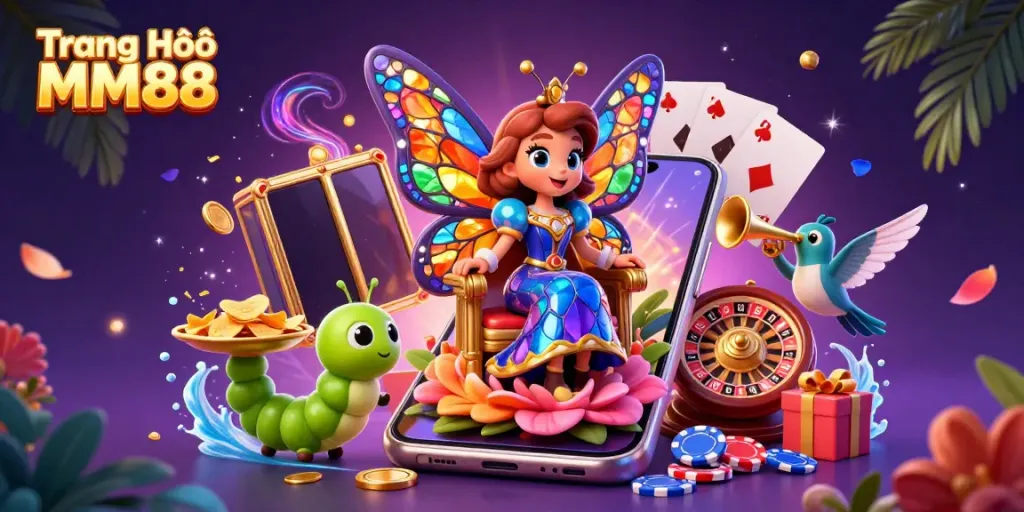 Experience thrilling games and fantastic wins at Trang Chủ MM88 with vibrant casino elements.