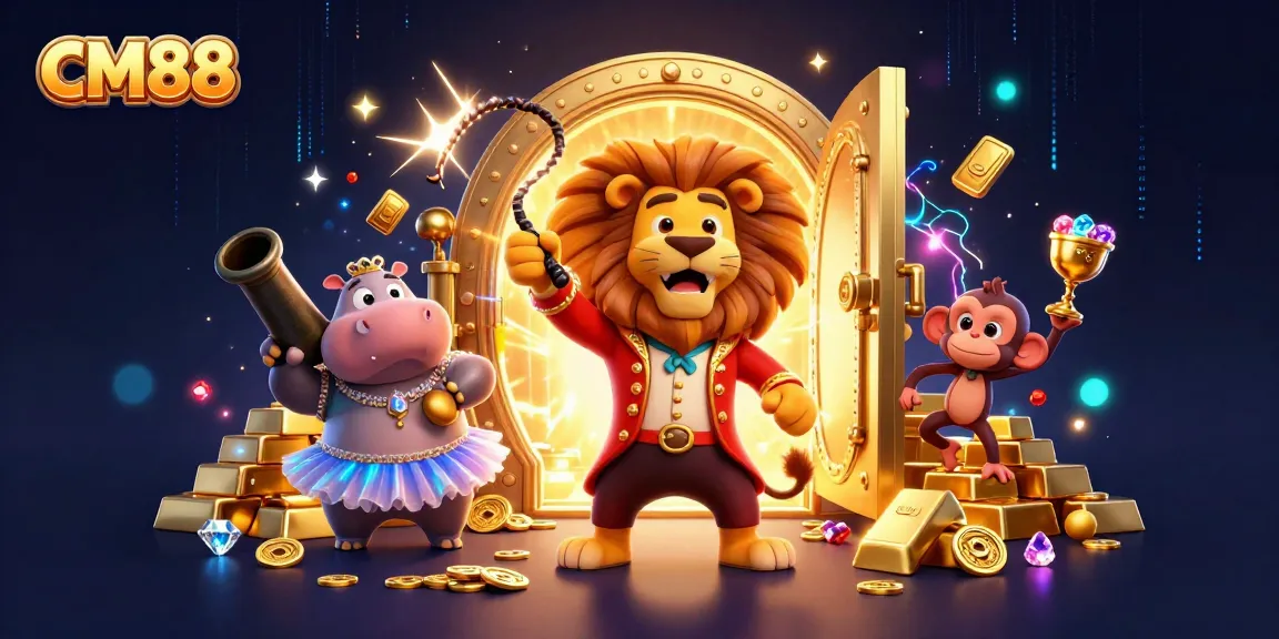 Experience thrilling wins at CM88 with vibrant characters and dazzling casino elements.