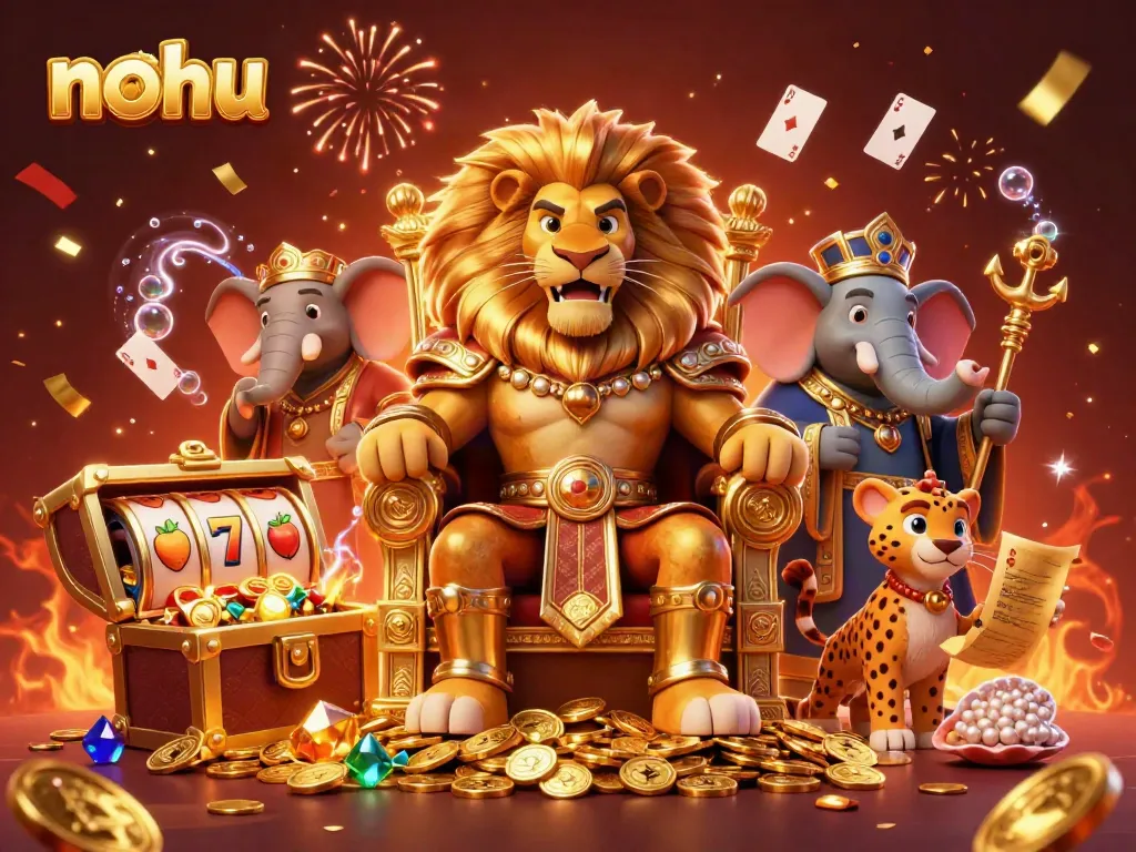 Engage with captivating nohu gaming action featuring vibrant slot machines and dynamic characters.