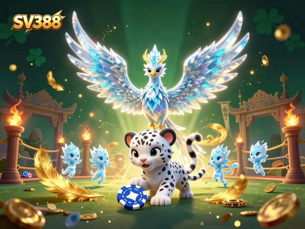 Experience thrilling cockfighting action at SV388, featuring vibrant characters and atmospheric details.