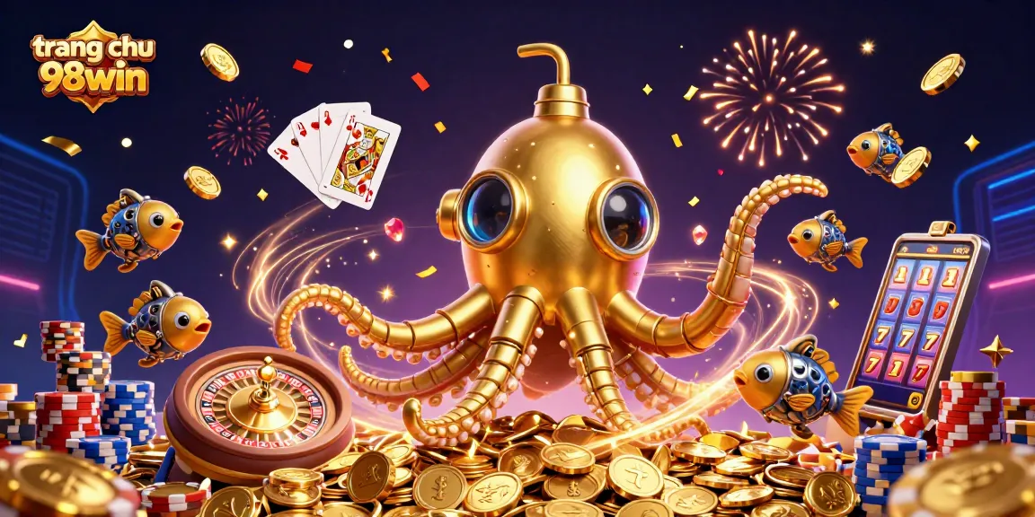 Experience the thrill of gaming at trang chu 98win with vibrant casino elements and dazzling rewards.