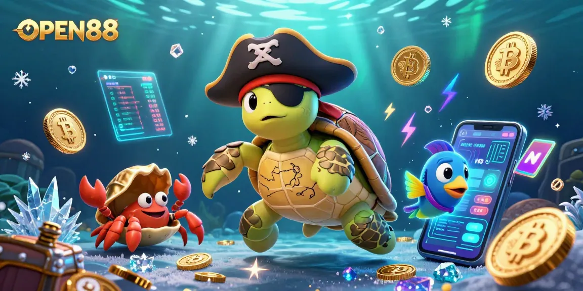 Experience thrilling gameplay at OPEN88 with vibrant 3D characters navigating underwater treasure.