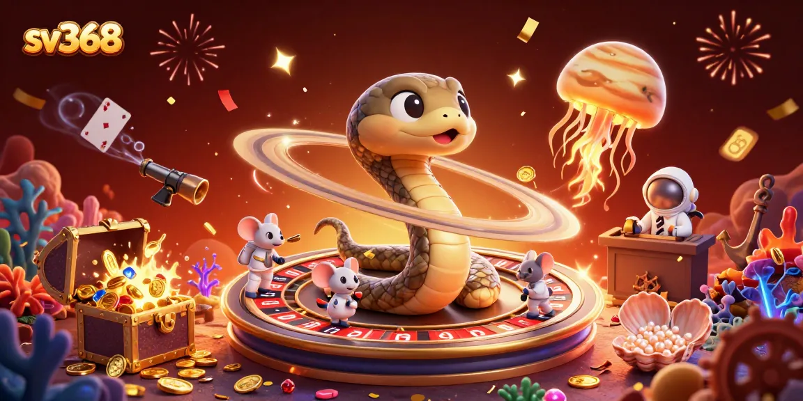 Experience adventures with sv368, where gambler mice place bets around a cosmic roulette wheel.