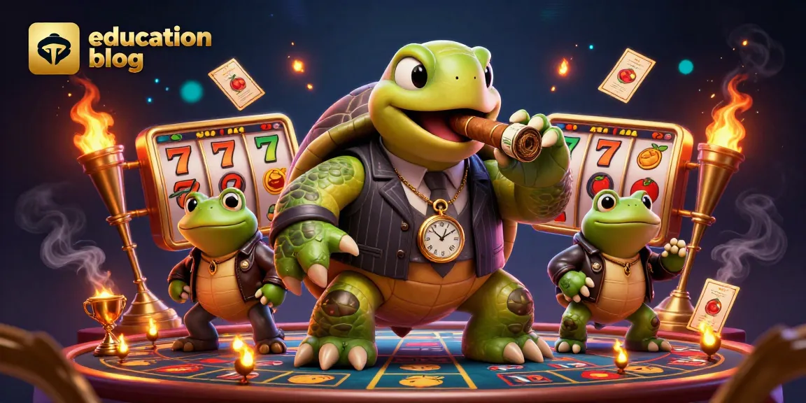 Engage with our education blog featuring vibrant 3D casino visuals and characters interacting dynamically.