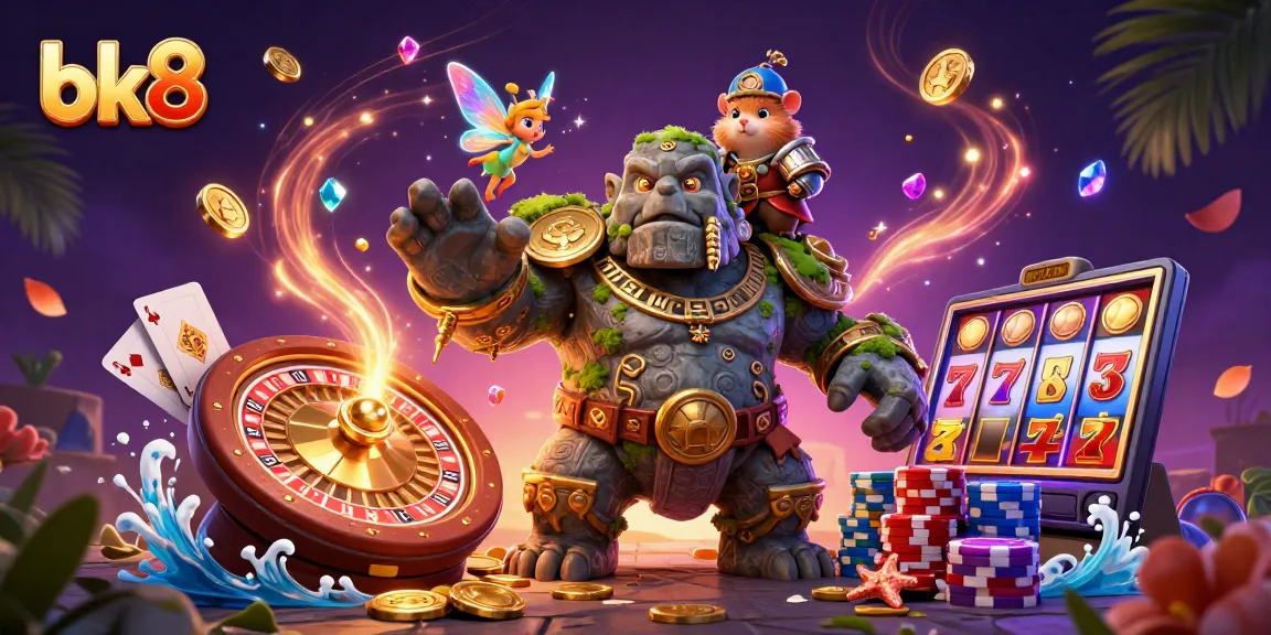 Engage in thrilling gambling at bk8 with adventure and magic from animated characters in a vibrant casino