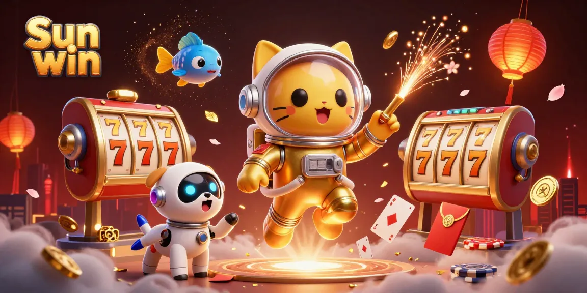 Experience thrilling gameplay at Sun win with lively characters and vibrant casino elements.