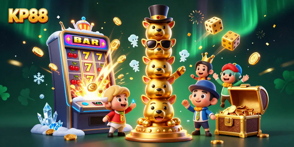 Spin and win at KP88 with vibrant casino elements and the excitement of winning!