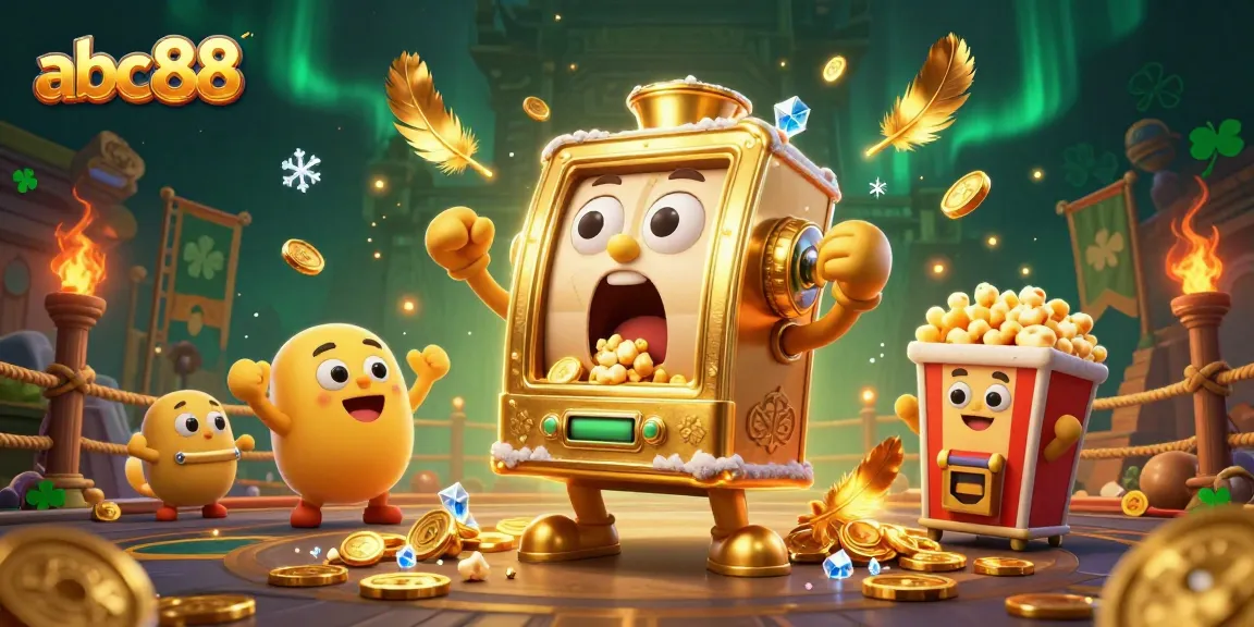 Experience the thrilling jackpot excitement of abc88 with vibrant slot machines and golden coin action.