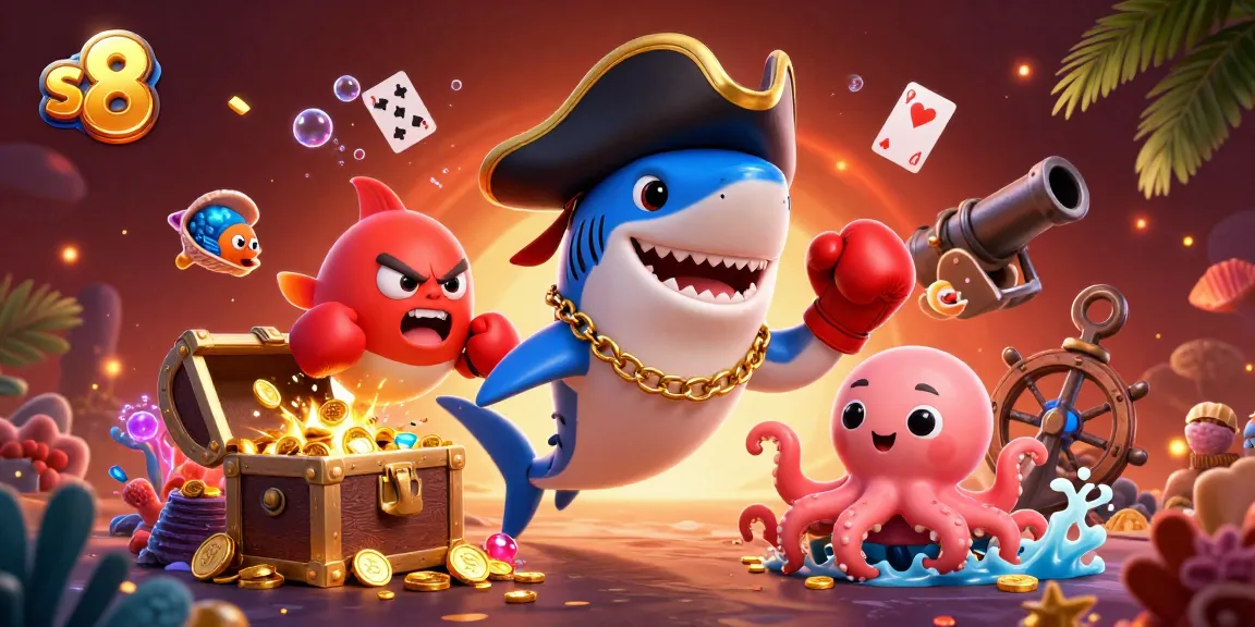 S8's exciting casino adventure featuring vibrant underwater characters and treasures, showcasing thrilling gameplay.