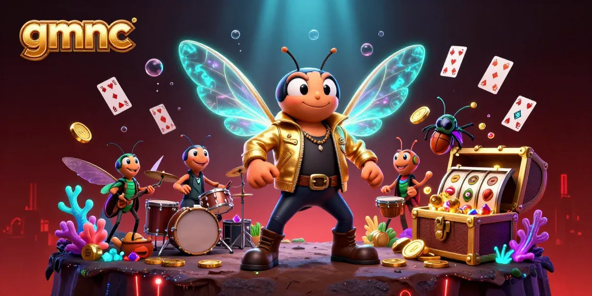 Experience the excitement of gmnc with casino elements and vibrant characters in a dynamic scene.