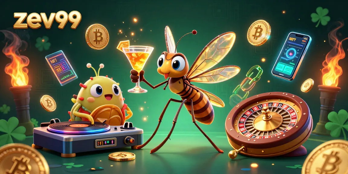 Watch zev99 come alive with a dynamic casino mascot scene featuring vibrant elements.