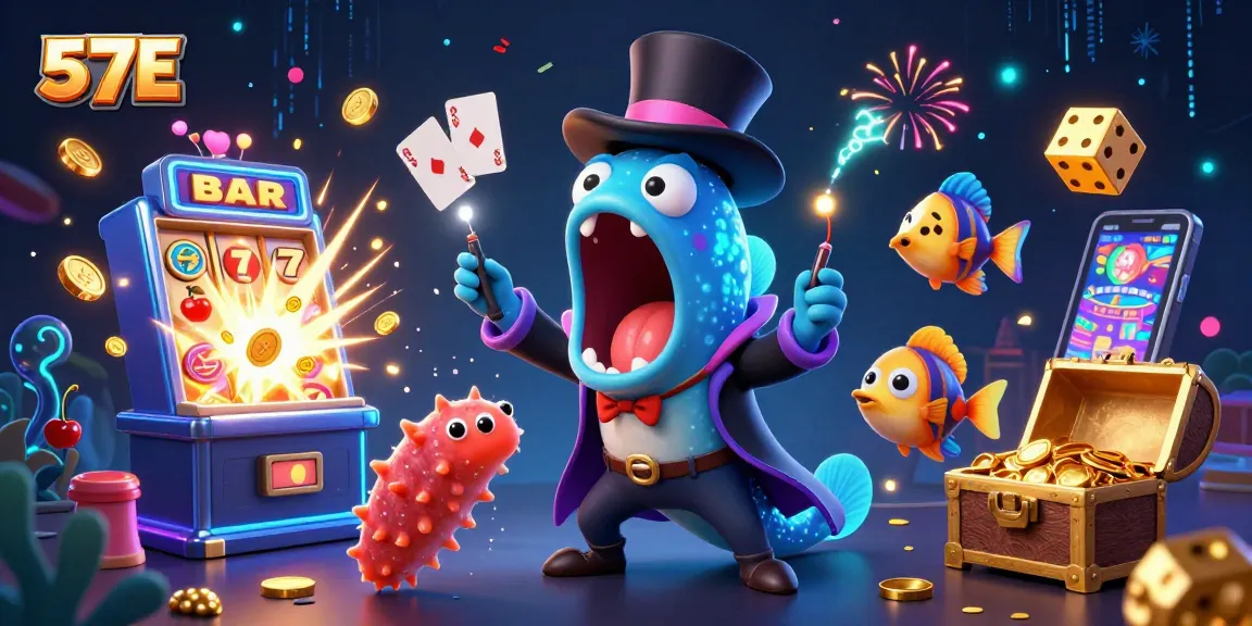 Experience thrilling gameplay at 57E with dynamic casino elements and interactive scenes.