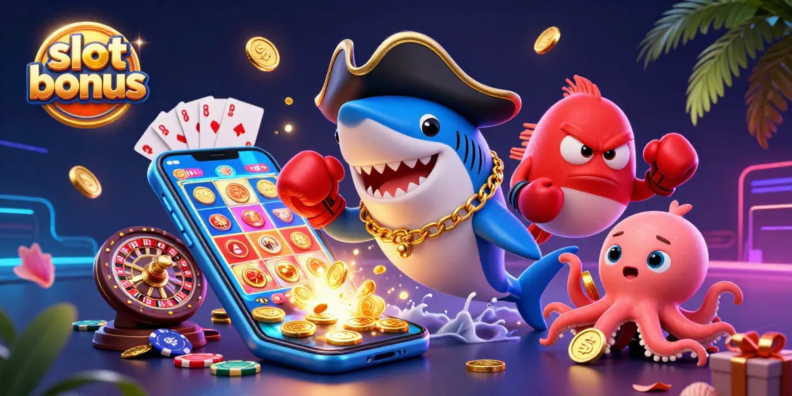 Experience the excitement of a slot bonus with dynamic characters and vibrant gaming elements.