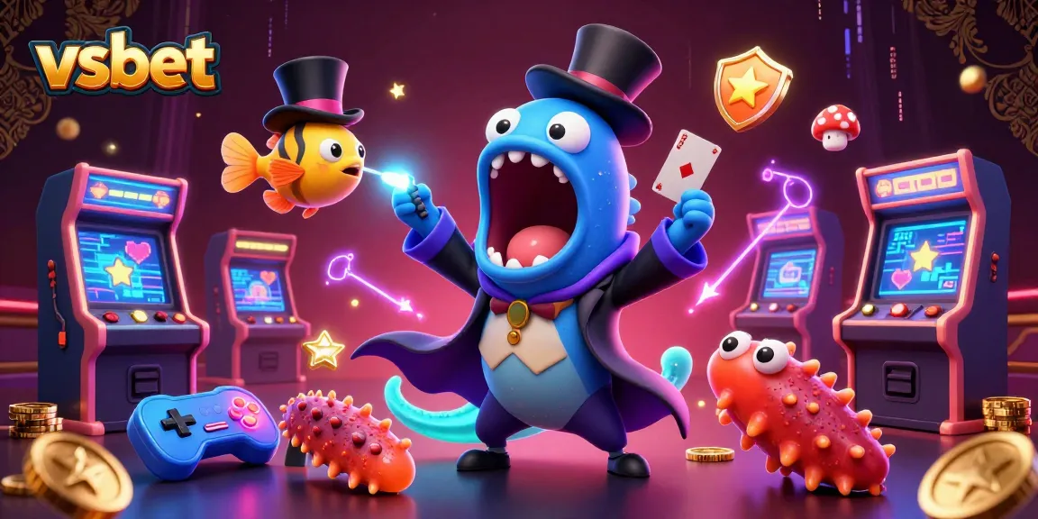 Experience high-stakes gaming with vsbet's captivating magical encounter in a dynamic casino scene.