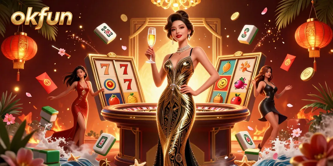 Engage with okfun's thrilling casino slots featuring rich 3D visuals and vibrant gaming elements.