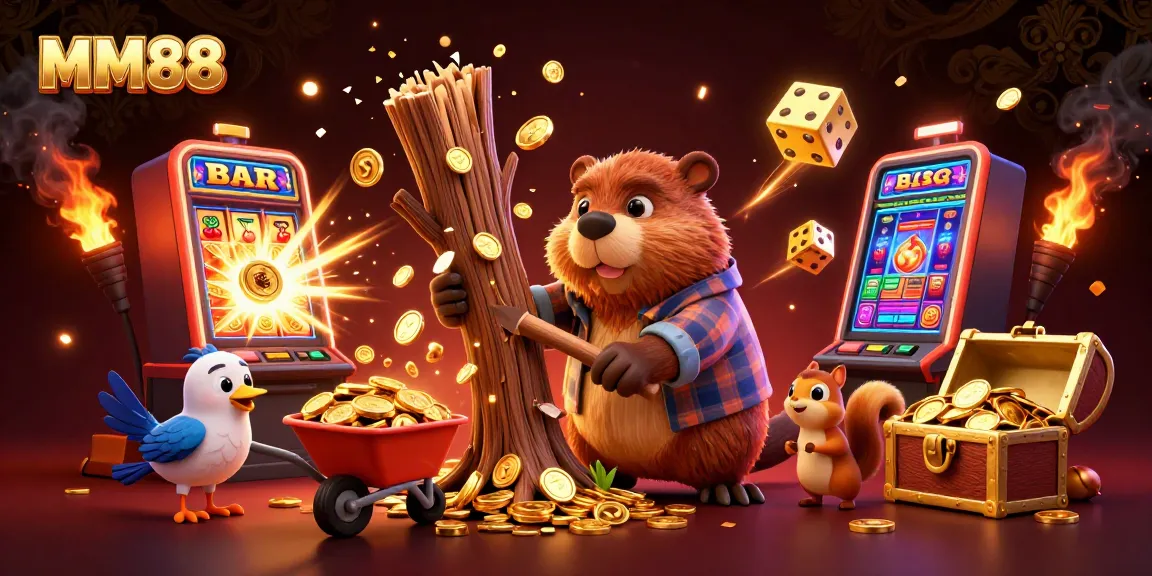 Spin to win at MM88 with exciting cartoon characters and vibrant casino elements.