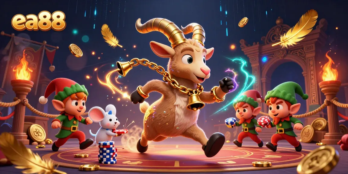 ea88 players can enjoy festive fun with Krampus in an exciting casino scene.