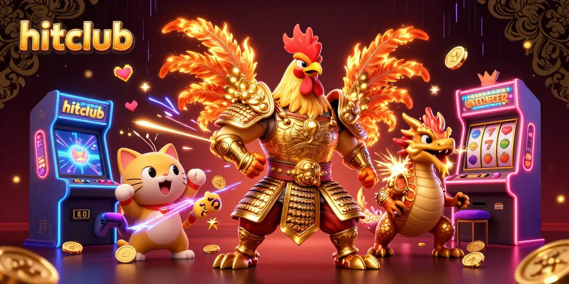 Engage with hitclub's vibrant 3D casino scene filled with exciting game elements and dynamic characters.