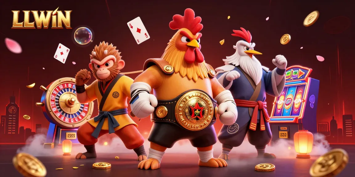 Experience thrilling gaming at LLWIN with vivid characters and dynamic casino elements.