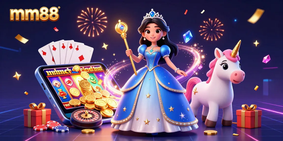 Experience immersive entertainment with mm88, featuring casino games, colorful slot reels, and winning strategies.
