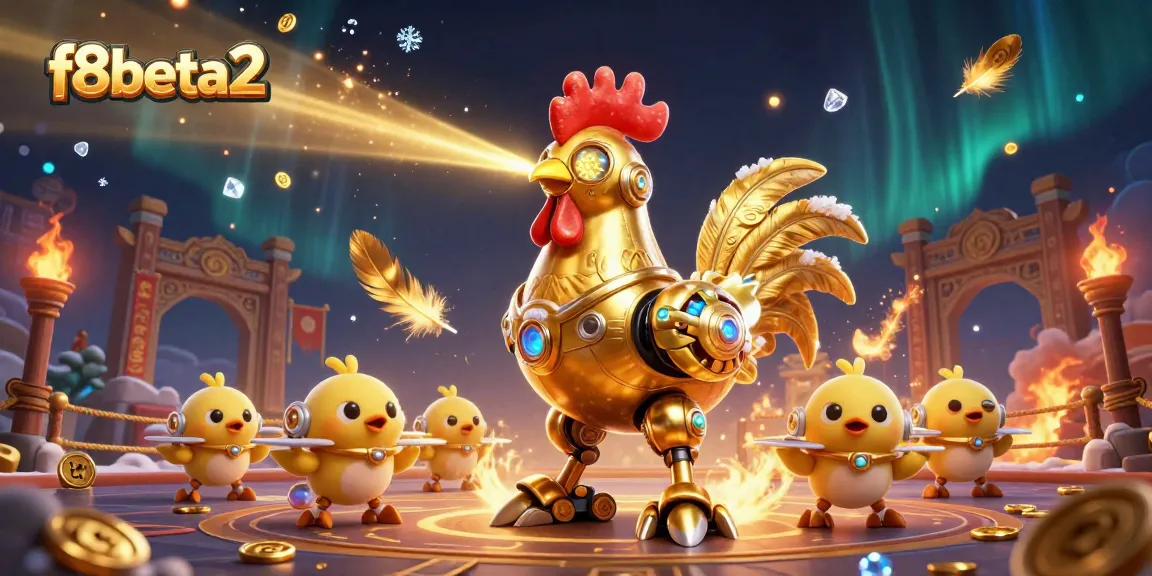 Experience thrilling gameplay in f8beta2 with the golden rooster robot and dynamic betting elements.