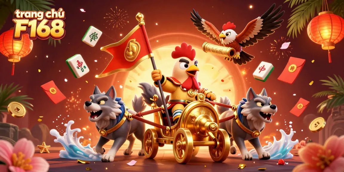 Engage in thrilling action at trang chủ F168 with colorful and lively casino illustrations featuring animated characters.