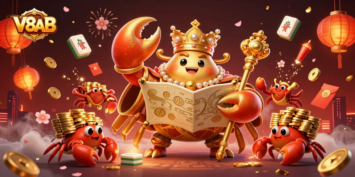 V8AB offers players a thrilling experience with vibrant casino elements in a stunning 3D illustration.