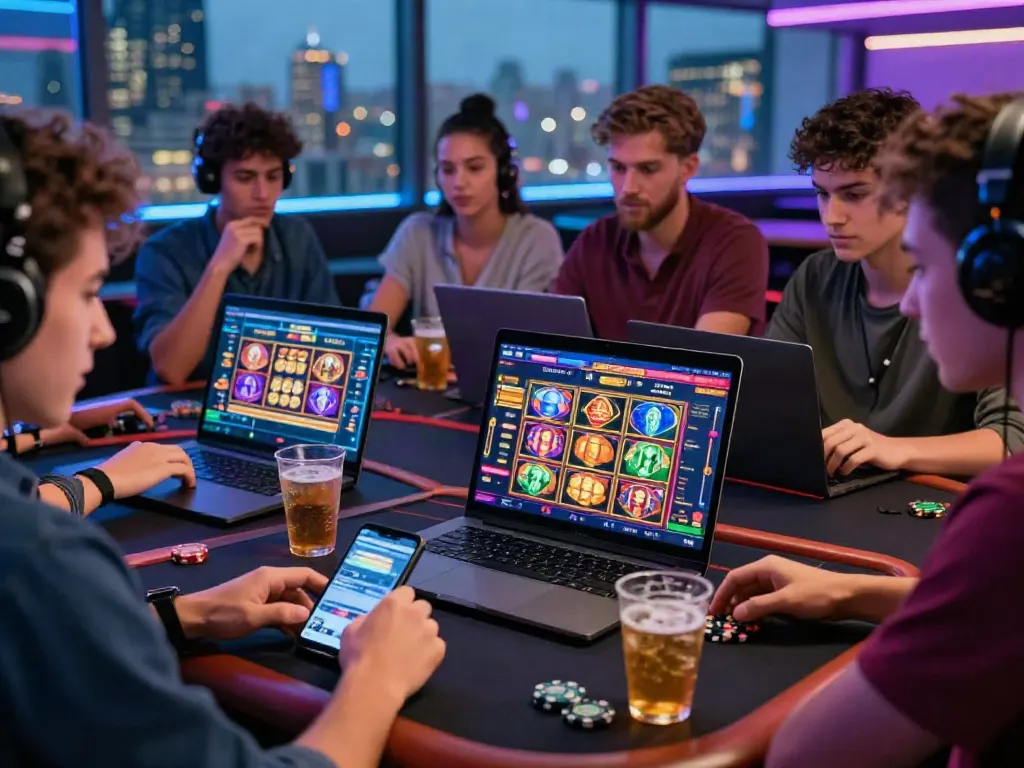 Players enjoying 9bet online gaming experience with vibrant interface and lively atmosphere.