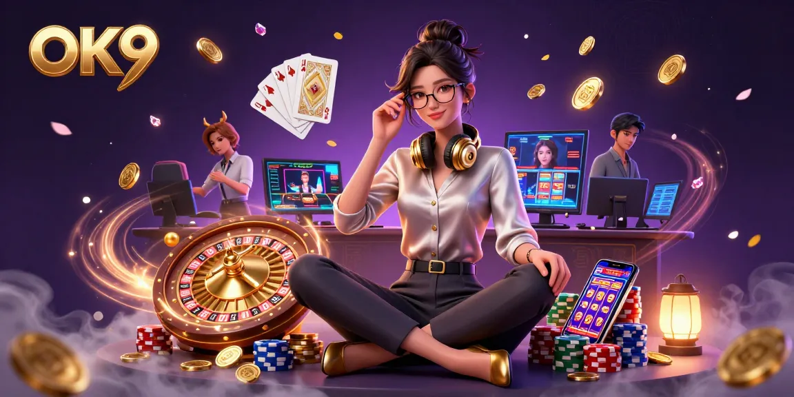 Spin the reels with OK9's immersive casino gaming experience featuring dynamic action and vibrant graphics.