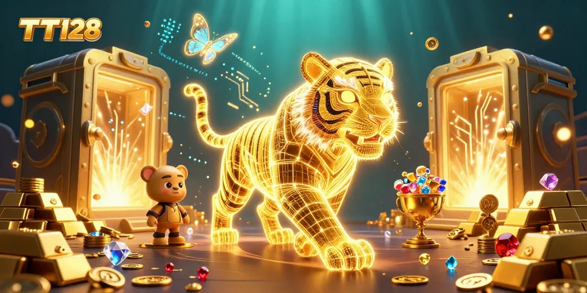 Experience the excitement of TT128, where the golden tiger and treasures fill the digital casino.