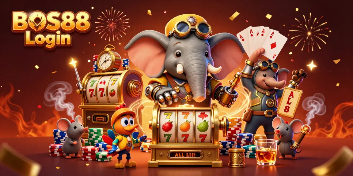 Bermain slot online dengan BOS88 Login, merasakan sensasi jackpot dari mesin slot berwarna-warni.