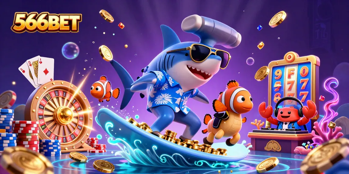 Engage with thrilling action at 566BET's stunning 3D casino, featuring epic characters and vibrant game elements.