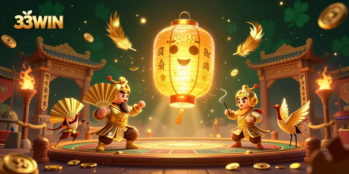 Engage with 33WIN's exciting online casino gaming world through this vibrant illustration featuring dynamic characters and rich casino elements.