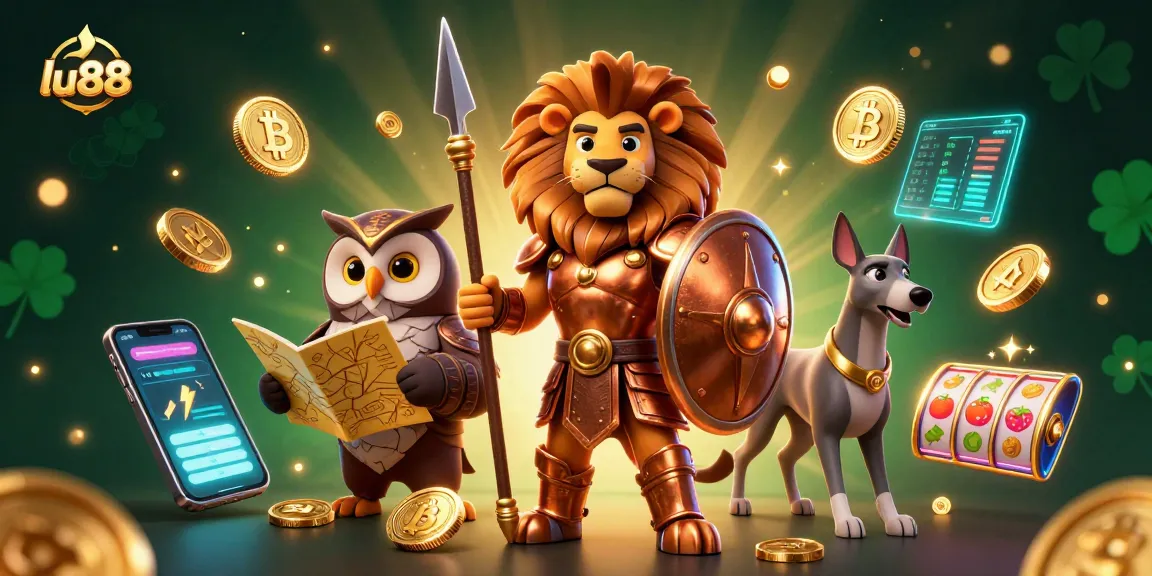 Experience the thrill of lu88 with engaging slot reels and jackpot excitement in this vibrant casino scene.