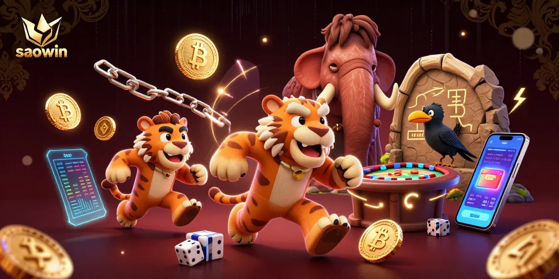 Engage in thrilling gameplay at saowin, featuring cavemen and tigers in a prehistoric casino!