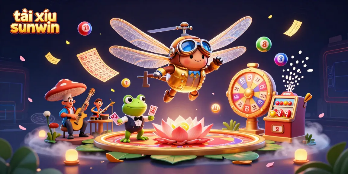 Tài xỉu sunwin offers engaging gameplay with a vibrant 3D casino scene packed with dynamic lottery elements.
